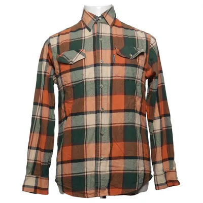 Chemise en flanelle (Orange, Vert, Beige) de Pinewood Coton