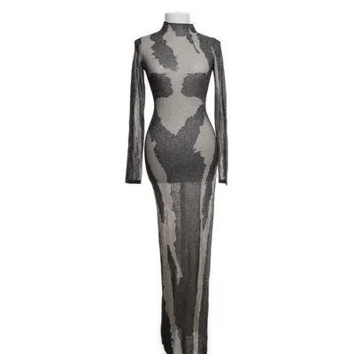 Maxi dress (Black, Beige) from PrettyLittleThing Polyester, Viscose, Polyamide