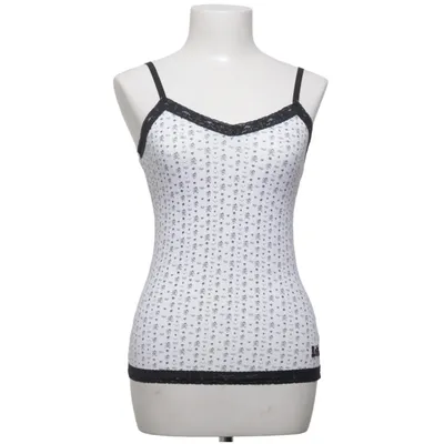 Tank Top (White, Black) from Mogul