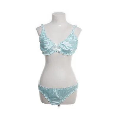 Ondergoed set (Turquoise, Wit) Elastaan, Polyester