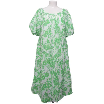 Kleid (Grün, Weiß) von COS Baumwolle, Polyamid, Viskose