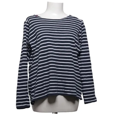 Lange mouwen shirt (Blauw, Wit) van Voile Bleue Katoen