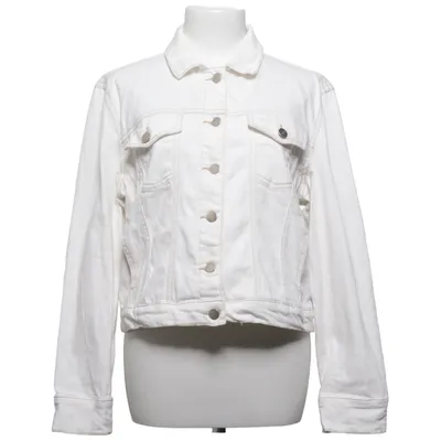 Denim jacket (White) from Avant Premiere by Manor Cotton, Elastane
