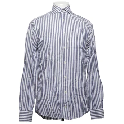 Skjorta (Blå, Vit) från Suitsupply Bomull, Linne