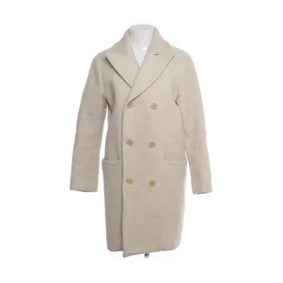Manteau (Beige, Blanc) de Hope Polyester, Laine, Viscose