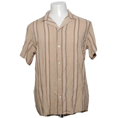 Short sleeve shirt (Beige, Brown, White) from Black Rebel Viscose