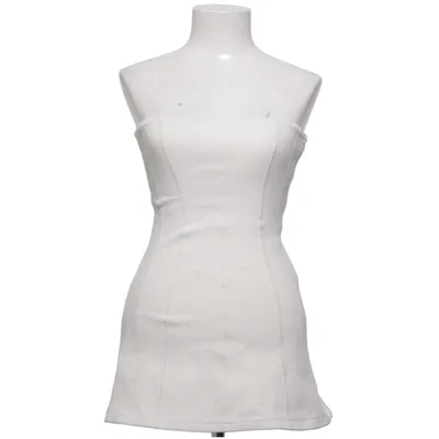 Robe (Blanc) de Zara Coton, Élasthane, Polyester
