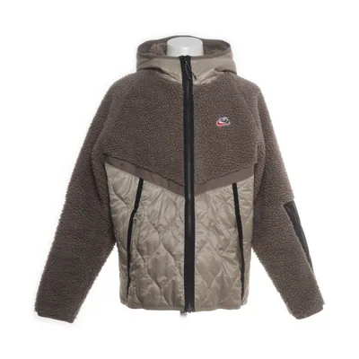 Jacket (Brown) from Nike Polyester, Faux fur