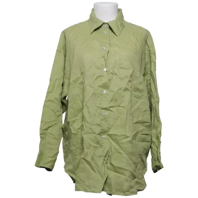 Skjorte (Grøn) fra H&M Premium Quality Linned