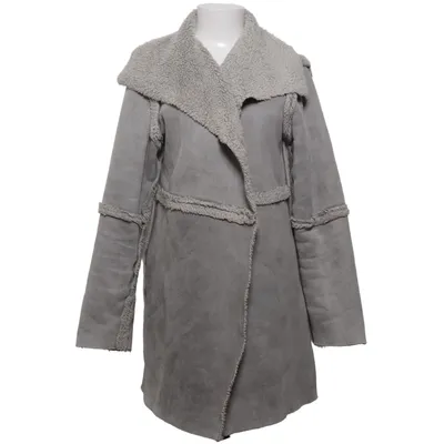 Shearling jas (Grijs) van Malu