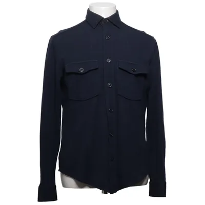 Surchemise (Bleu) de Boggi Coton, Polyamide, Laine