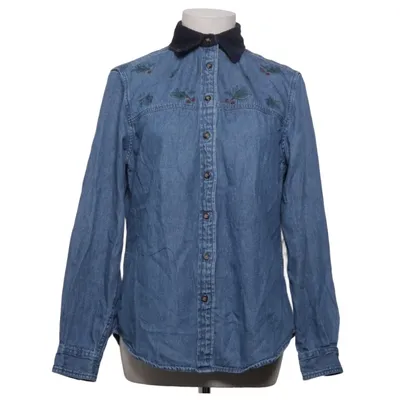 Denim blouse (Blauw) van Van Heusen Katoen