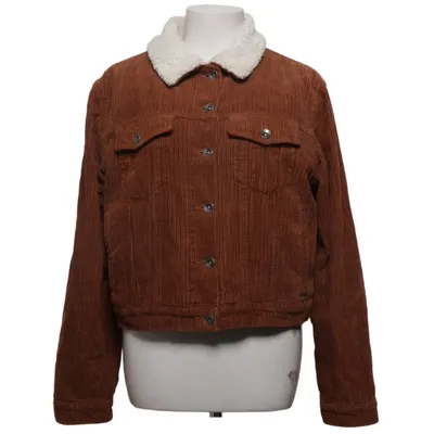 Fodrad jeansjacka (Brun, Vit) från Double Agent Polyester