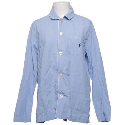 Pyjamasskjorte (Blå, Hvid) fra Polo Ralph Lauren Bomuld