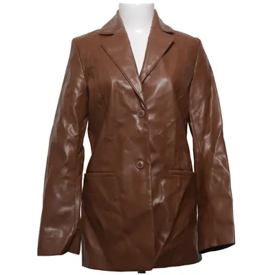 Blazer (Bruin) van Weekday Polyester, Polyurethaan, Viscose