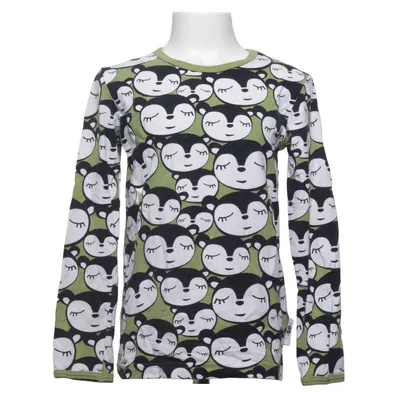 Lange mouwen shirt (Groen, Zwart, Wit) van Paapii Elastaan, Organisch katoen