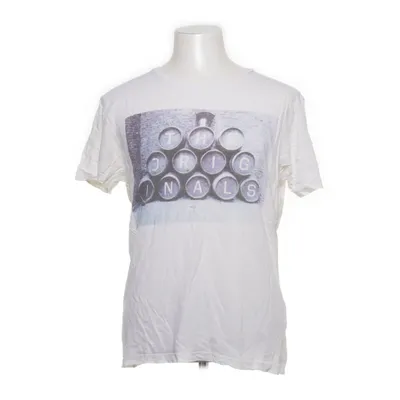 T-shirt (Blanc) de Jack & Jones Denim Coton, Lin