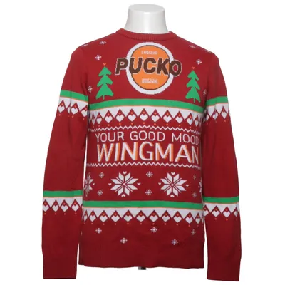 Julesweater (Rød, Hvid, Grøn) fra Pucko Akryl, Bomuld