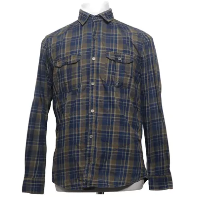 Flanellen overhemd (Blauw, Bruin) van Amend