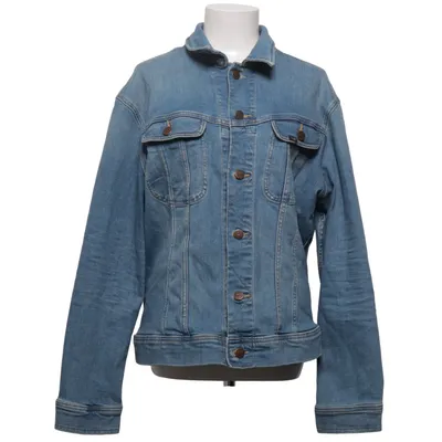 Denimjakke (Blå) fra Lee Bomuld, Elastan