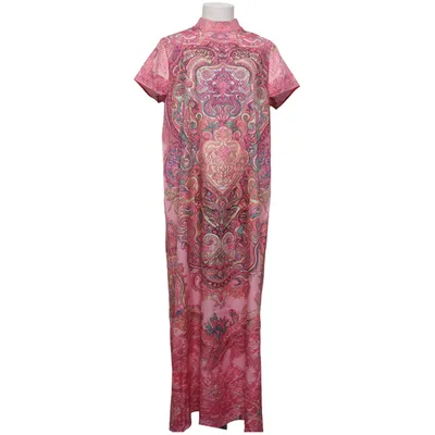 Maxikjole (Pink, Flerfarvet) fra Uoozee Elastan, Polyester