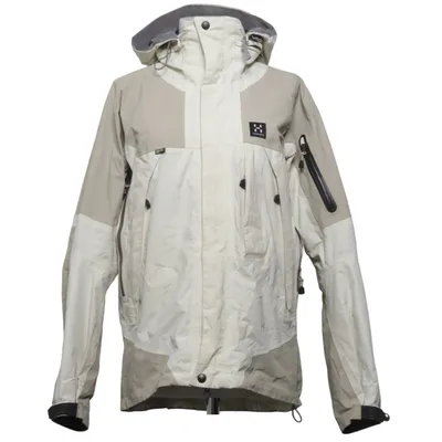 Outdoor jacket (Beige, White) from Haglöfs Gore-Tex, Polyamide, Polyester