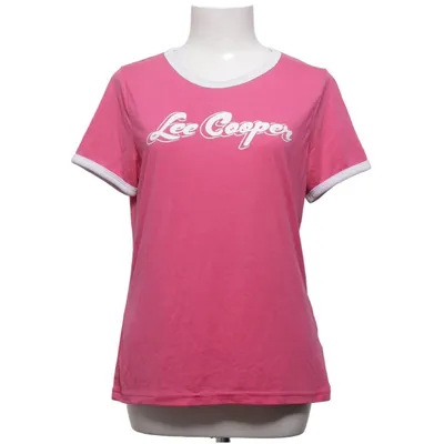 T-shirt (Rose, Blanc) de Lee Cooper Polyester, Viscose