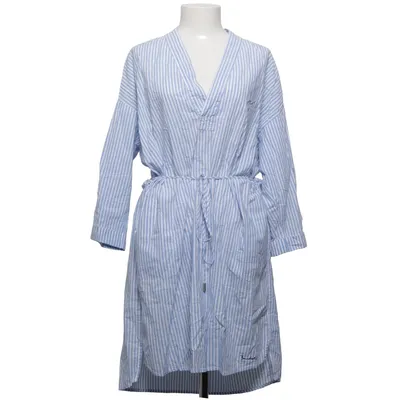 Jurk (Blauw, Wit) van Bondelid Katoen