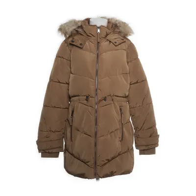 Manteau d'hiver (Marron) de Lolaliza Polyester, Fausse fourrure