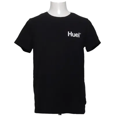 T-shirt (Zwart) van Huel Katoen, Elastaan