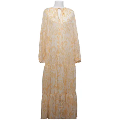 Maxi dress (Yellow, White) from Gina Tricot Polyester