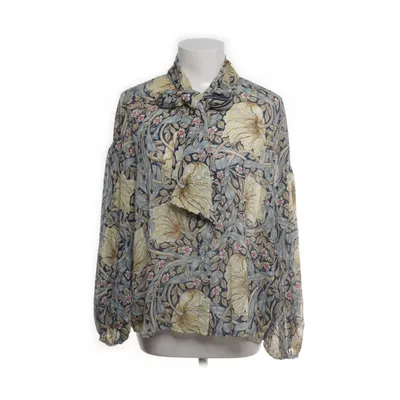 Knytblus (Blå, Flerfärgad) från Morris & Co x H&M Polyester