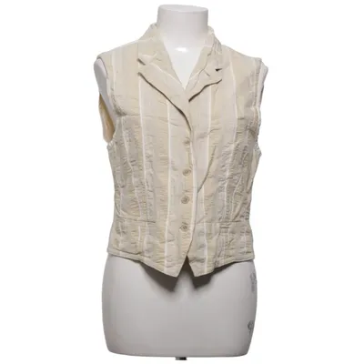 Suit vest (Beige, White) from Getti Cotton, Linen, Viscose