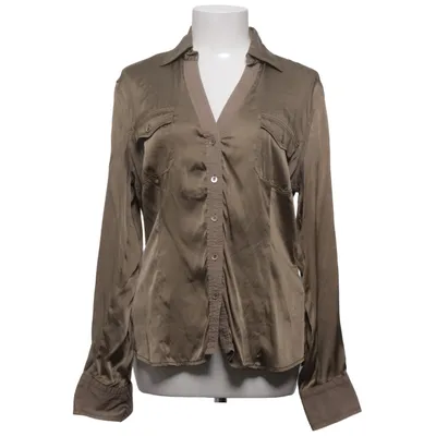 Blouse (Bruin) van Public Katoen, Elastaan, Zijde