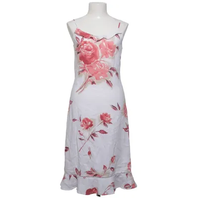 Dress (White, Red) from Peppercorn Acetate, Linen, Polyester