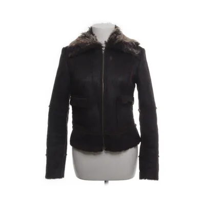 Shearling jacket (Brown) from Miss Posh Polyester, Acrylic, Fur
