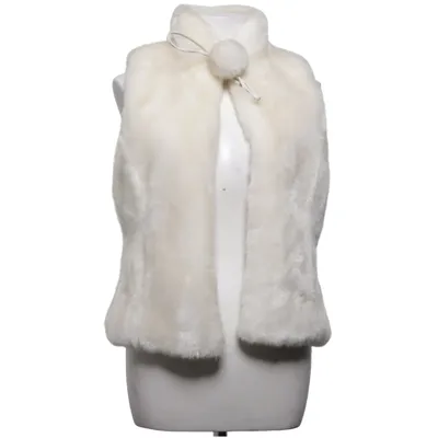 Ydervest (Beige) fra Attentif Polyester, Kaninpels