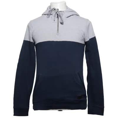 Sweat à capuche (Bleu, Gris) de Adidas Neo Coton, Polyester