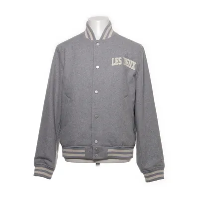 Varsity-jack (Grijs, Wit) van Les Deux Polyester, Wol