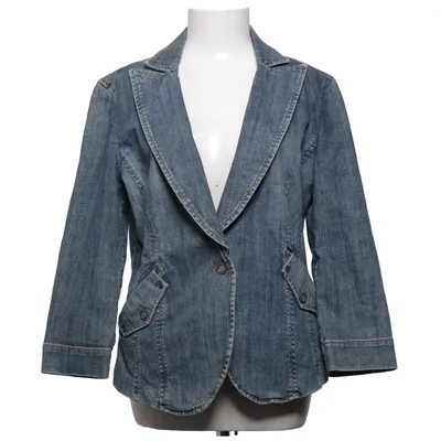 Spijkerjas (Blauw) van Mango Jeans Katoen, Elastaan