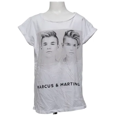 T-shirt (Blanc) de Marcus & Martinus x H&M Coton