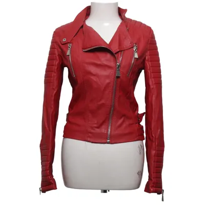 Bikerjack (Rood) van Voyelles Polyester, Polyurethaan
