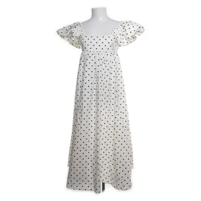 Klänning (Beige, Svart) från H&M Trend Bomull