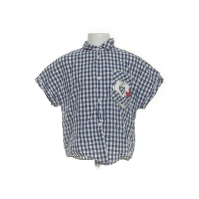 Short sleeve shirt (Blue, White) from Zara x Disney Cotton
