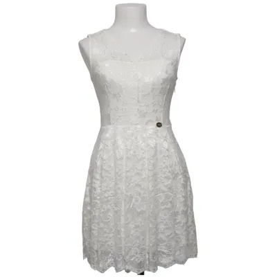Robe de cocktail (Blanc) de Chiara Forthi First Line Élasthane, Polyamide, Polyester