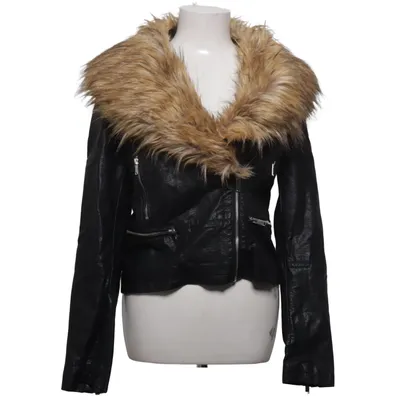 Biker jacket (Black) from Dotted Blue Metallic fiber, Polyester, Viscose
