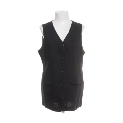 Gilet (Zwart) van Hennes Collection Katoen, Linnen