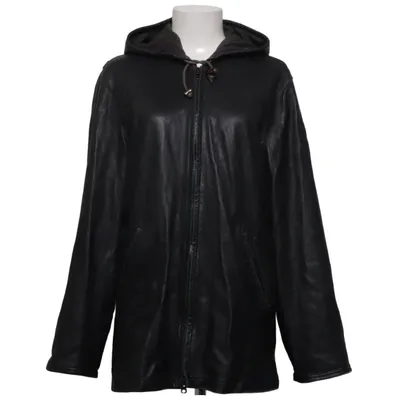 Läderjacka (Grå) från Conbipel Polyester, Viskos, Skinn