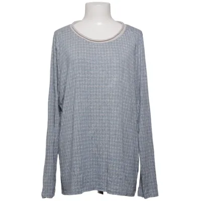 Bluse (Blå, Grå) fra Le Tricot Perugia Kashmir, Elastan, Silke, Viscose, Uld