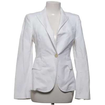 Blazer (Blanc) de Zara Woman Coton, Élasthane, Viscose